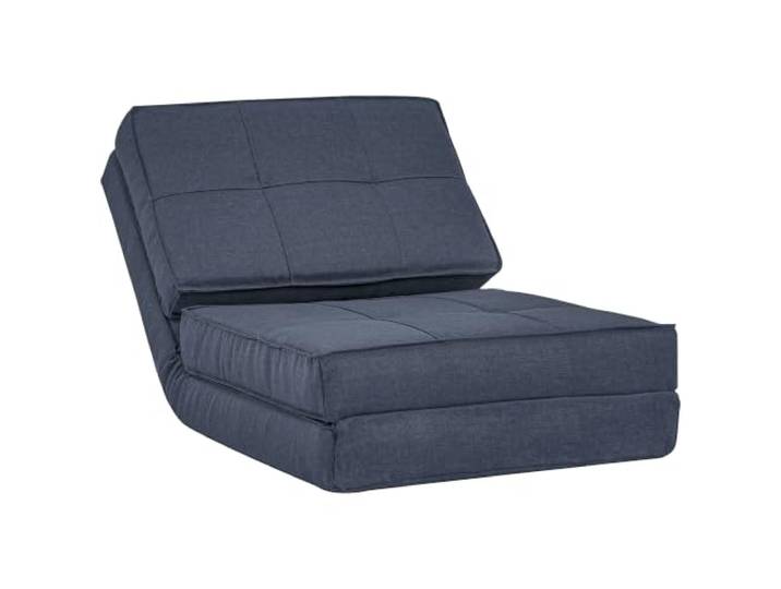 HOMCOM Bodensofa Schlafsessel 5-stuhfig Verstellbar Blau 61 x 73 x 58 cm