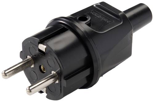 Martin Kaiser 514/sw Schutzkontaktstecker PVC 250V Schwarz IP44
