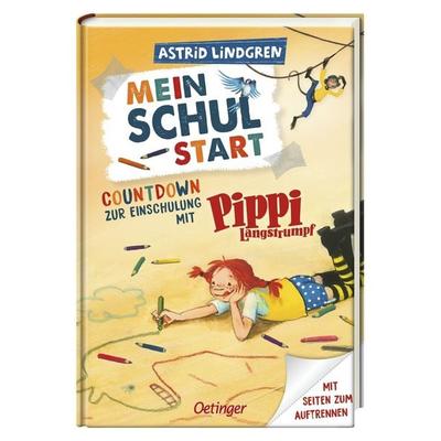 Mein Schulstart. Countdown zur Einschulung mit Pippi Langstrumpf, Gebundene Ausgabe von Astrid Lindgren, Verlag Friedrich Oetinger GmbH,