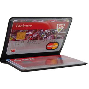 ID-Protec Kreditkartenhülle 18200, schwarz, RFID- & NFC Schutz, 97 x 69,5mm, PP, für 4 Karten
