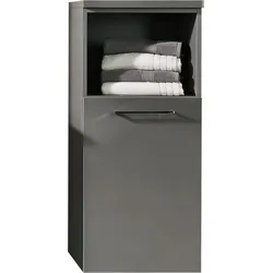 Hochschrank NOLTE SPA "Lux - Badmöbel Hochschrank", quarzgrau, B:40cm H:90cm T:35cm, Holzwerkstoff, Schränke, Hochschrank, Innen/Außenfarbe identisch