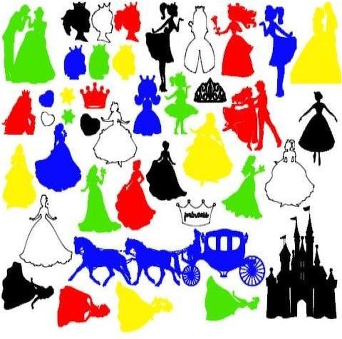 Raamfolie Prinsessen voor kinderen
