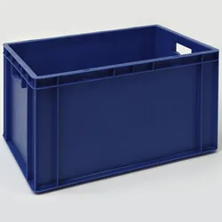 PROREGAL Euronorm-Lagerbehälter | Bear | HxBxT 32x40x60cm | Blau | Eurobehälter Eurobox Euronorm-Kiste Stapelbehälter Transportbehlter Transportbox
