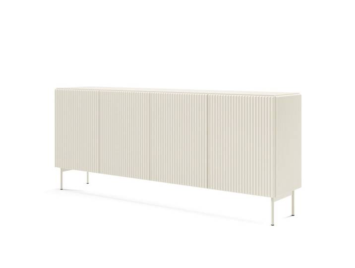 Masseno Sideboard Tratto 195,2/81,2/39,8cm 4 Türen Kaschmir, 195.2x81.2x39.8 cm, Kleinmöbel, Kommoden, Sideboards