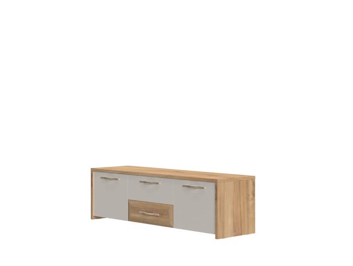 TV-Board GOODPRODUCT Gala , beige (beige, pacific walnuss decor), B:161cm H:48cm T:46cm, Holzwerkstoff, MDF, Sideboards, TV-Board, UV lackiert, kratzfest, hochglänzend