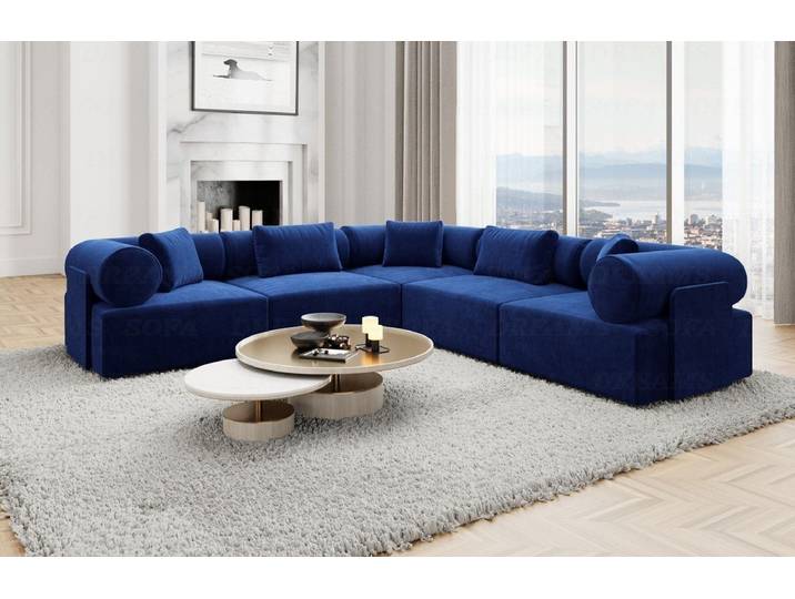 Sofa Dreams Ecksofa Loungesofa Stoff Sofa Eckcouch Polster Ecksofa Laguardia L Form, Loungesofa