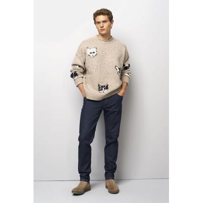 5-Pocket-Jeans MEYER "STRETCH FIVE POCKET DENIM", Herren, Gr. 34, Länge 30, blau (marine), 92% Baumwolle, 6% Elastomultiester, 2% Elasthan, unifarben, regular fit lang, Jeans 5-Pocket-Jeans, M5 Five STRETCH FIVE POCKET DENIM
