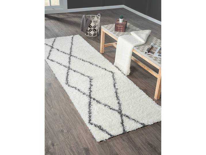 Hochflorteppich 80 x 250cm Beige