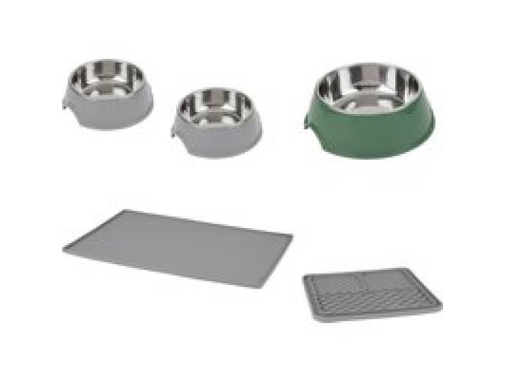 ZOOFARI® Gamelle d'eau et de nourriture / Tapis d'alimentation / Tapis de léchage