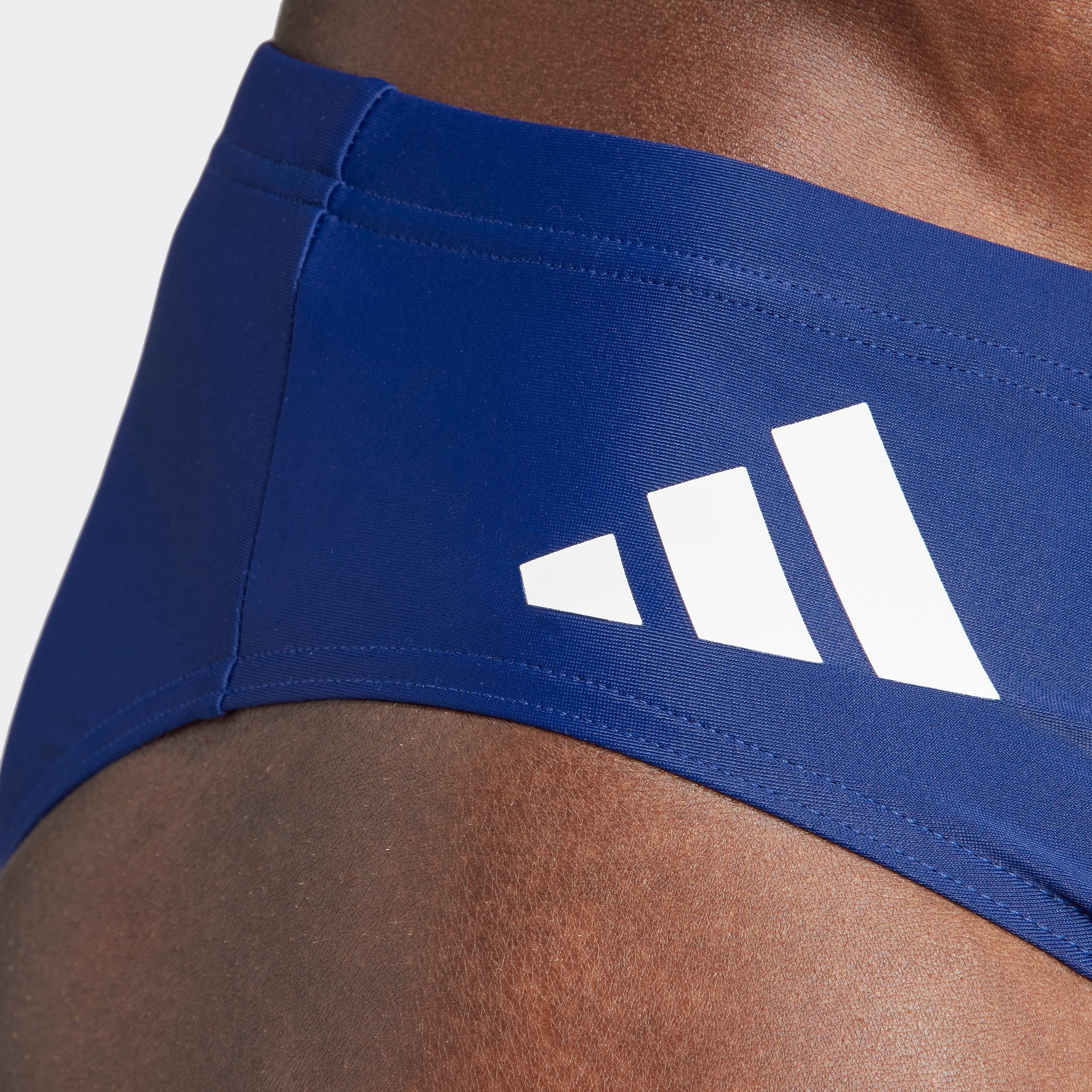 Badehose ADIDAS PERFORMANCE "SOLID", Herren, Gr. 4 (S), N-Gr, blau (dunkelblau, weiß), Obermaterial: 78% Polyamid, 22% Elasthan, Badehosen Badehose dunkelblau, weiß 4 (S), N-Gr