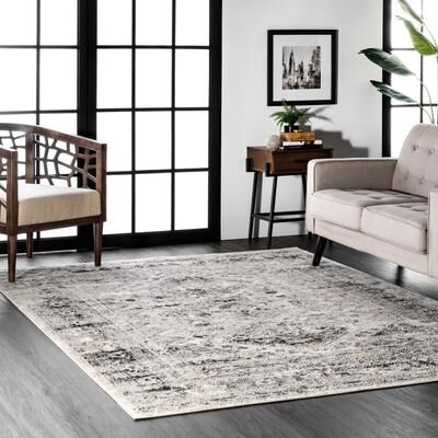 Nuloom Madisson Vintage Faded Medallion Area Rug