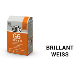 Ardex G6 FLEX 1-6 Flex-Fugenmörtel 5 kg Beutel brillantweiss