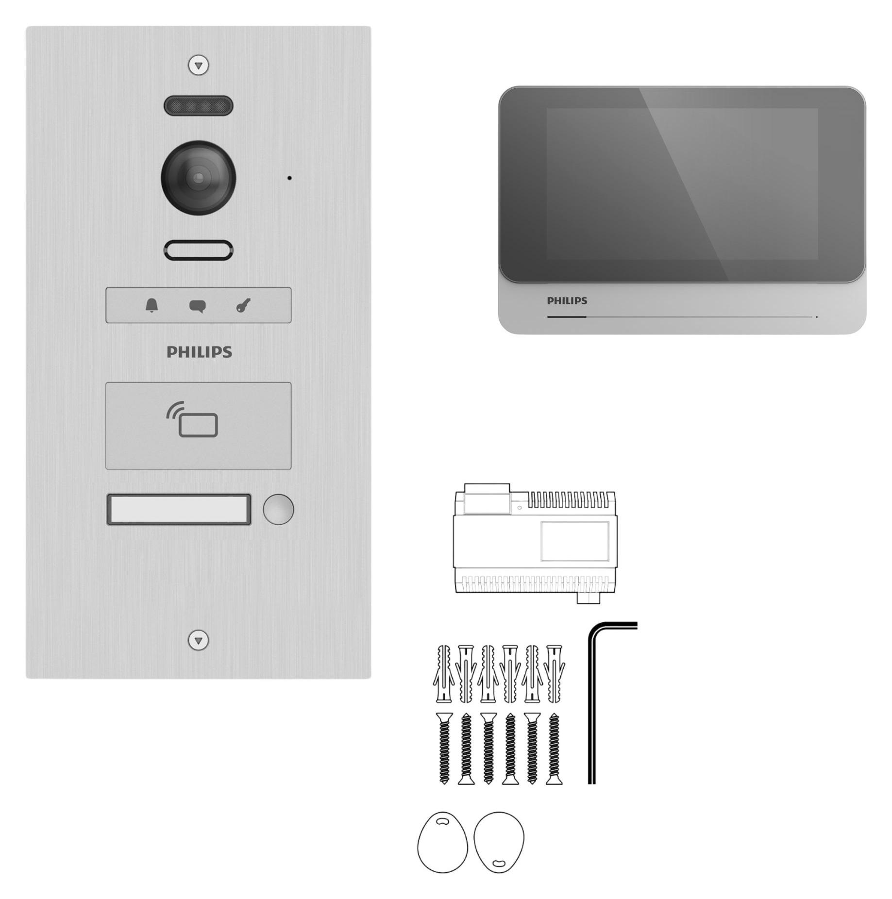 Gegensprechanlage für 1 Wohnung/Büro - Philips WelcomeHive Pro 2