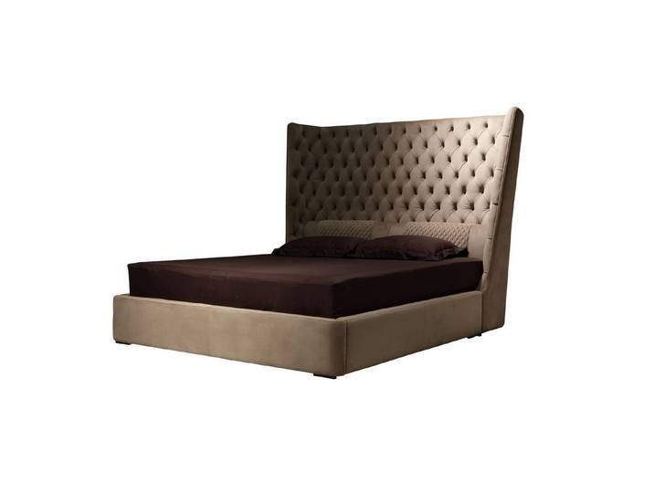 Xlmoebel Polsterbett Chesterfield-Stil Bett aus edlem Samt mit stilvollen Knöpfen (Chesterfield Bett 4062292302145), Hergestellt in Europa