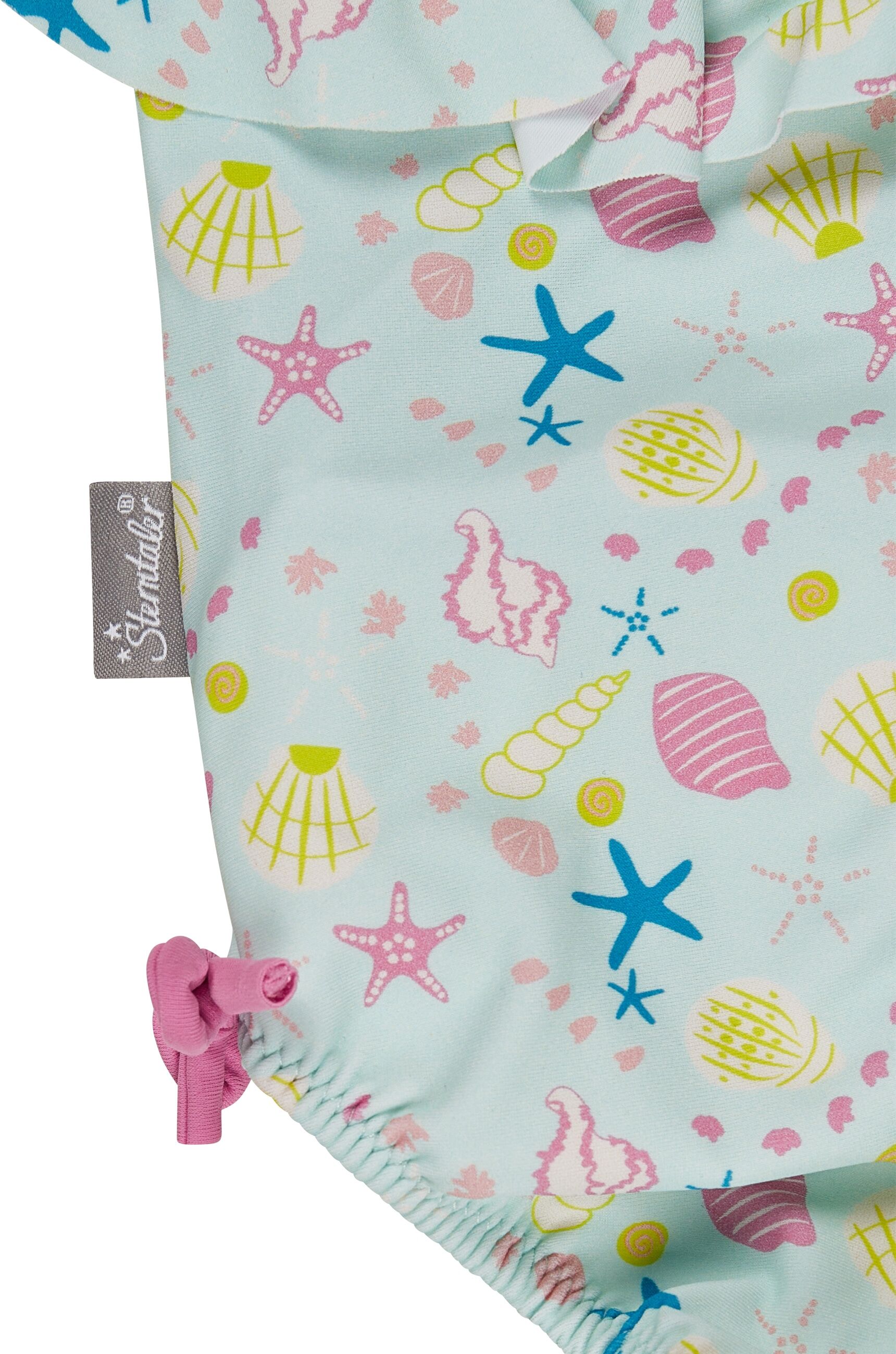Badehose STERNTALER "Badeanzug Muschel", Kinder, Gr. 80, EURO, hellmint, Badehosen Badehose