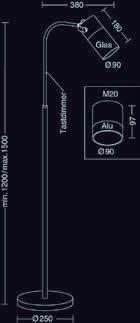 Holtkötter ALU LED-Leseleuchte AURA 2020-1-79 4251322751330