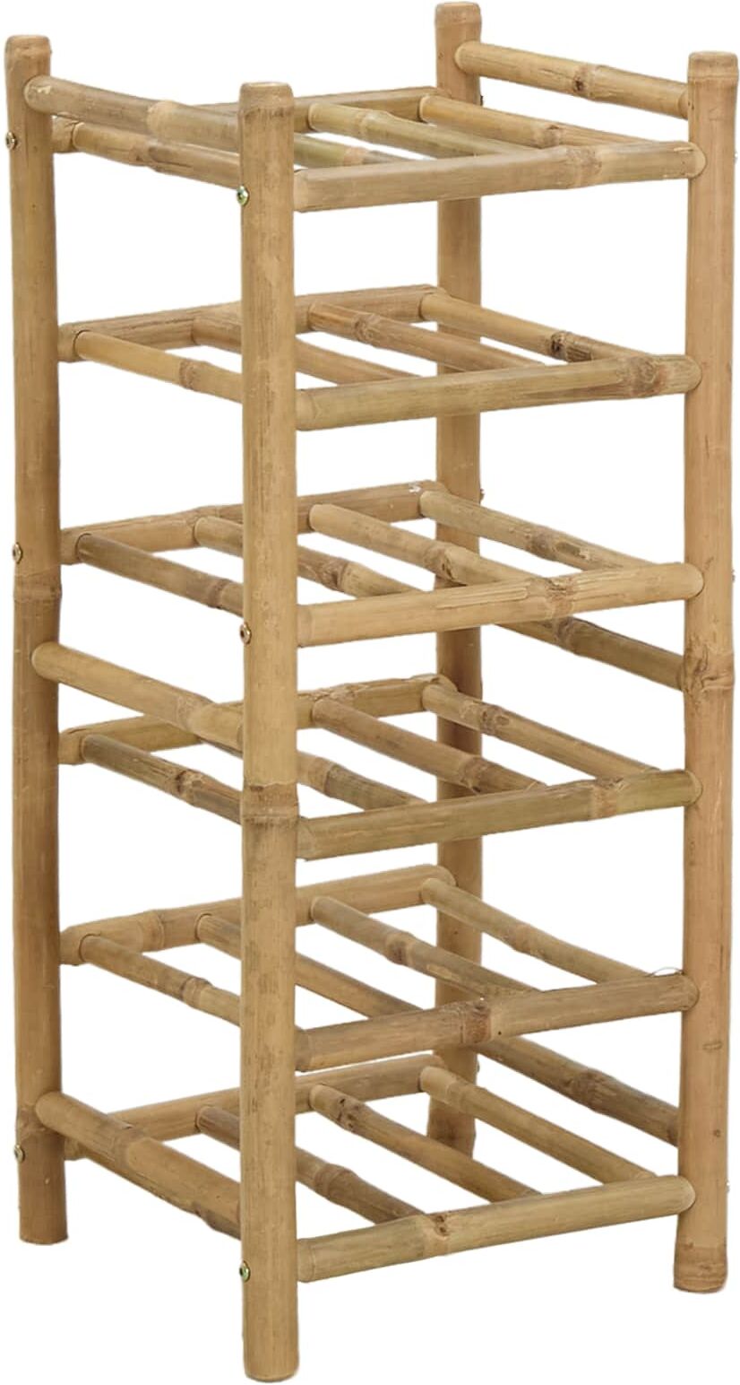 vidaXL Étagère à vin Bambou Naturel