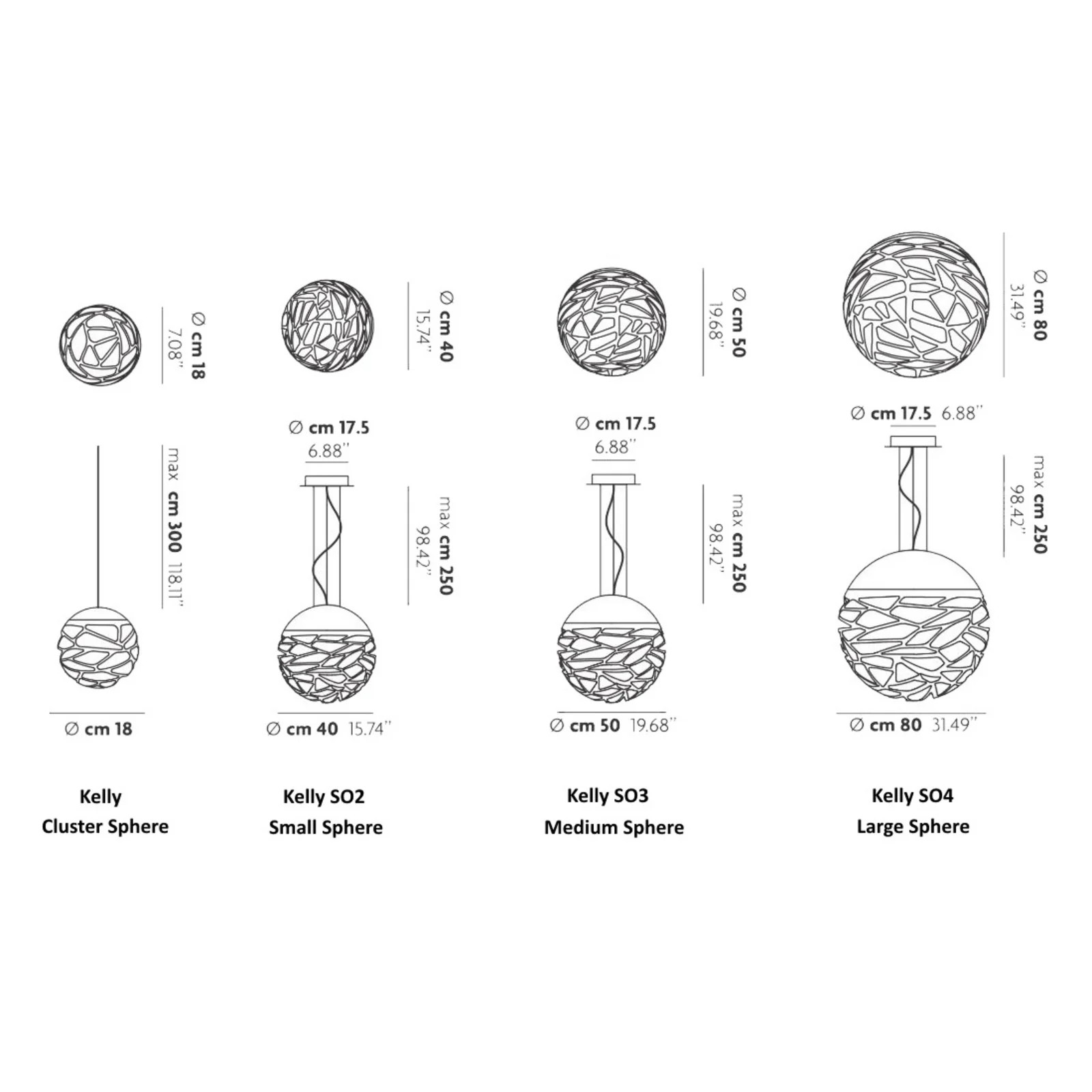 Lodes Kelly Small Sphere Hanglamp Brons