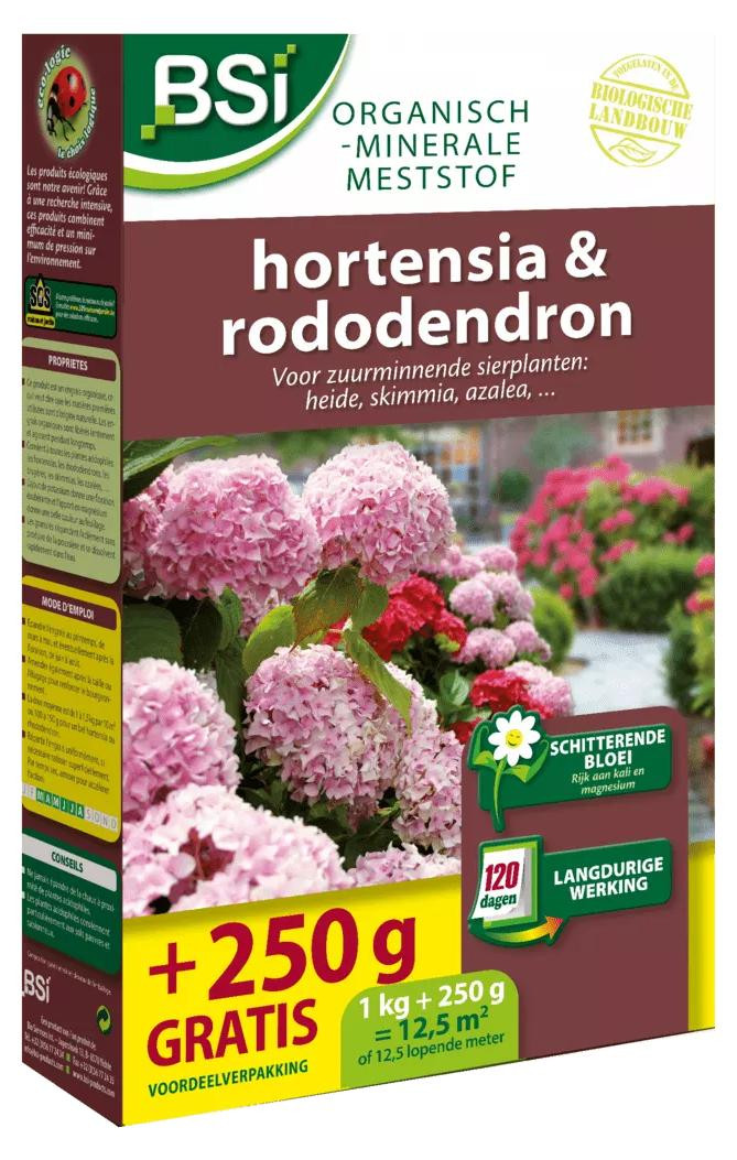 BSI Group meststof voor hortensia en rododendron voor zuurminnende planten, 1,25 kg