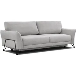 SOFA LOREM 3-Sitzer mit Schlaffunktion, hellgrau
