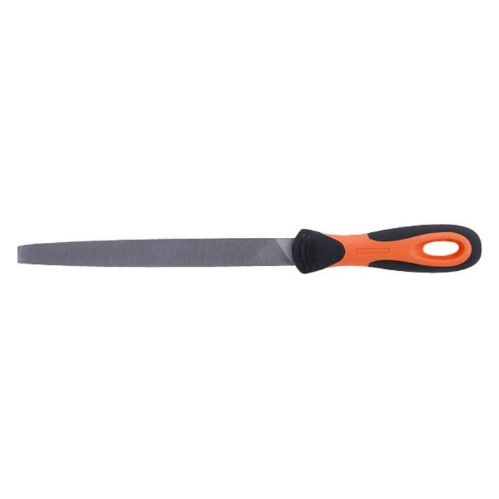 Bahco ERGO Flachfeile mit konisch zulaufenden Kanten, Halbschlicht 200 mm (Hieb 2, 200 mm) (1-110-08-2-2)