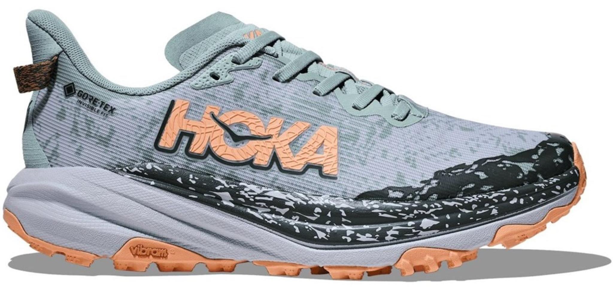 HOKA Speedgoat 6 GTX Damen Trailrunning Schuhe weit mehrfarbig EU 42 2/3