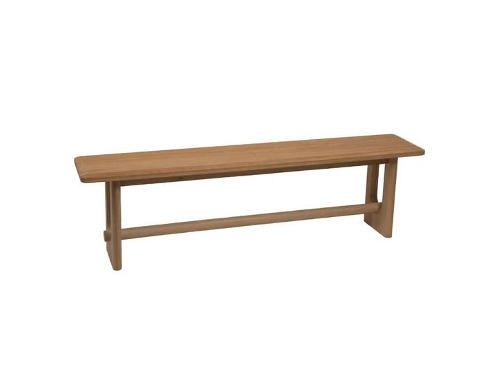 Banc en chêne l160 cm marron en bois de chêne