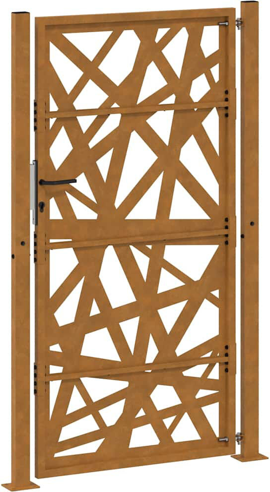 Ivy Bronx 105 cm W Gate Fencing with 1 Panel(s) Included Rusty 105 x 180 cm