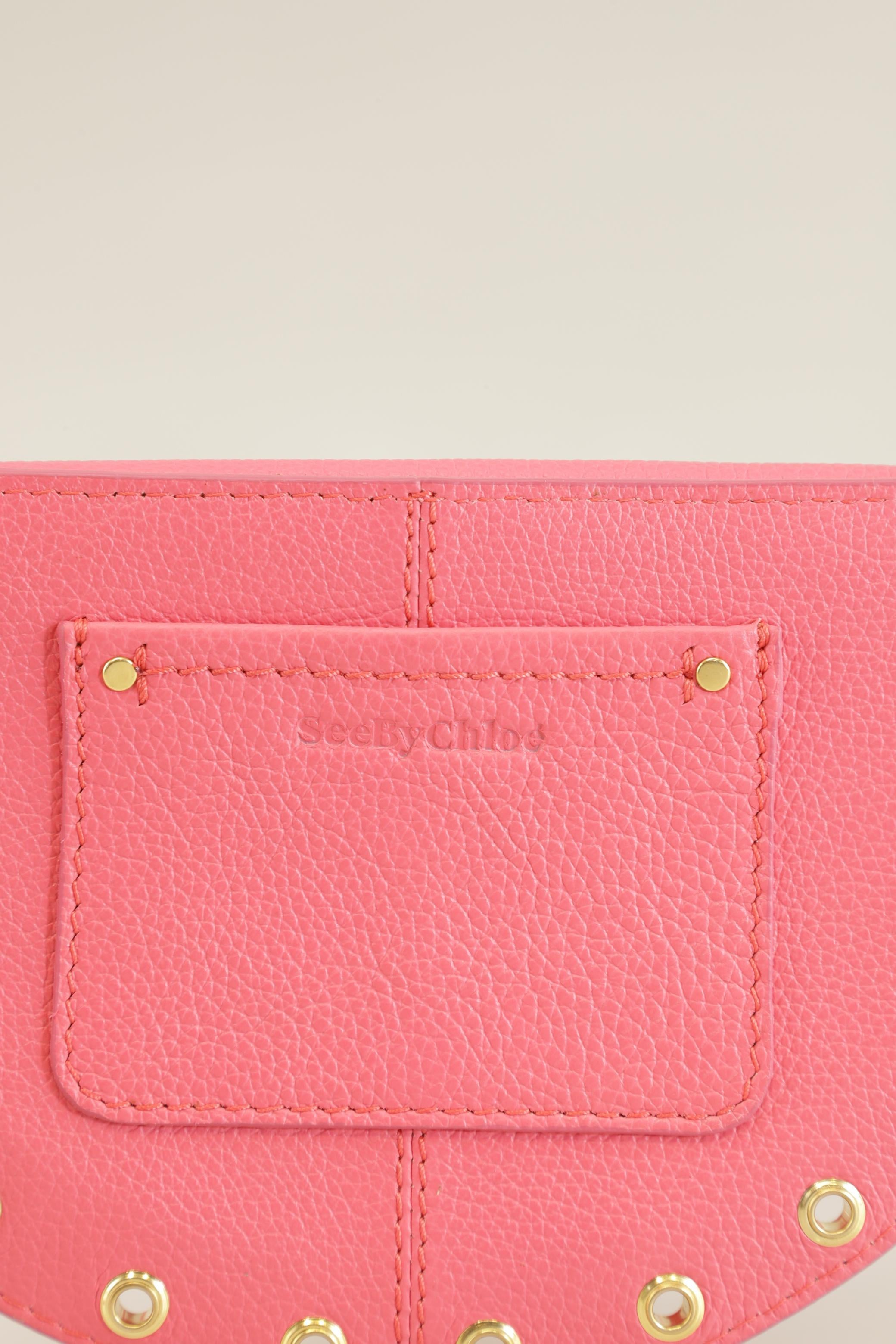 See by Chloe Damen Handtasche klein Leder, Pink, kein / Etikett / Leder - Second Hand
