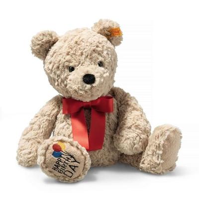 Steiff 114069 - Jimmy Teddybär Happy Birthday, Plüsch, beide, 35 cm