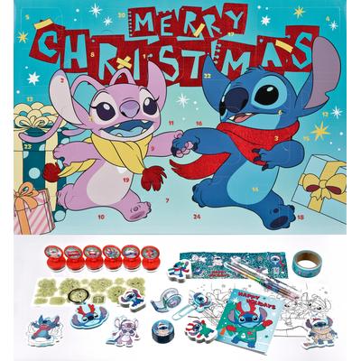 Spielzeug-Adventskalender UNDERCOVER "Lilo & Stitch 2026", bunt, Adventskalender, KinderB:42cm H:29,7cm T:3cm, B:42cm H:29,7cm T:3cm