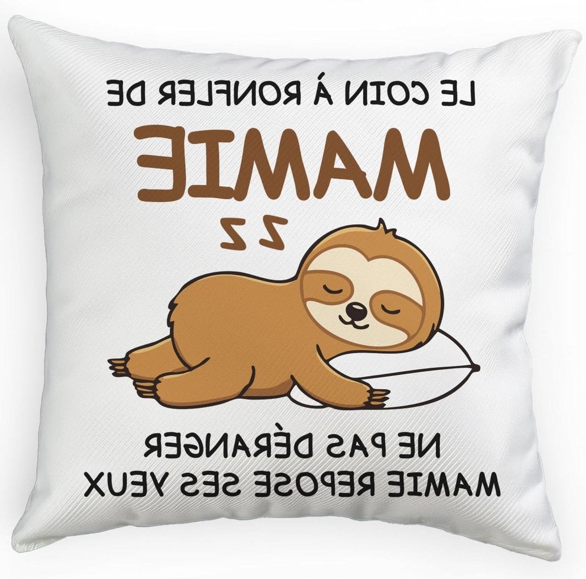 Decoratieve Kussensloop Sloth - Meerkleurig - 45 x 45 cm