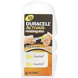 Batterien F.hörgeräte Duracell 10 6 St
