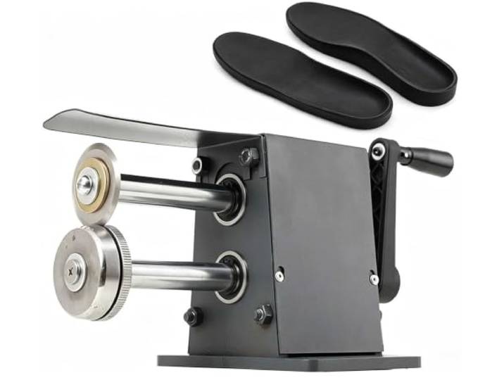 Leder-Gummisohlen-Schneidemaschine, 8 mm maximale Dicke, tragbares Design Robuster Sohlenschneider for Leder, Gummi und Eva. Präzisionsklinge, ideal for Schuhreparatur