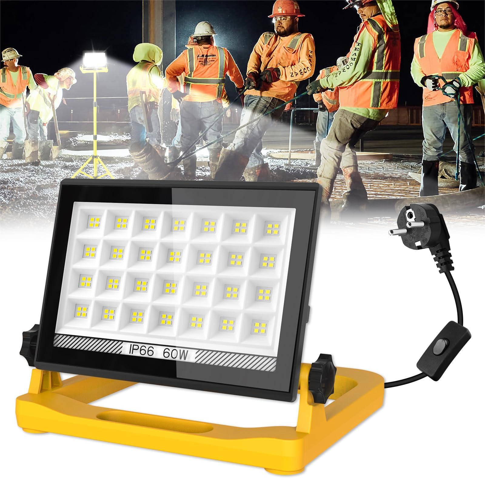 Selius LED Bouwlamp 60W 6000K met 3 Modi en IP66 Waterdichtheid