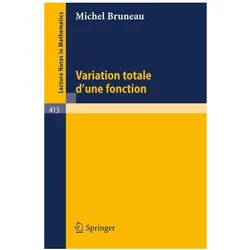 Variation Totale d'une Fonction, Fachbücher von M. Bruneau