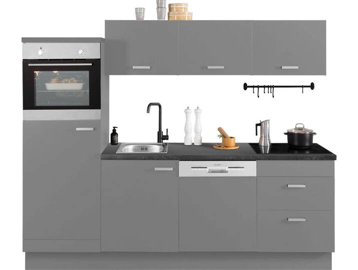 OPTIFIT Küchenzeile Parma, mit E-Geräten, Breite 240 cm