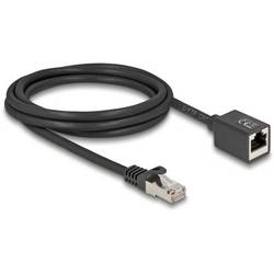 Delock 90309 RJ45 Patchkabel CAT 6a S/FTP 2.00 m Schwarz Geschirmt 1 St.