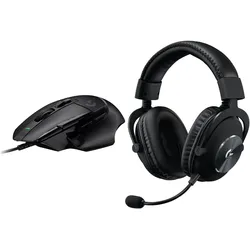Morele Mysz Logitech G502 X (910-006138) + G Pro X Czarne (981-000818) (Kabelgebunden), Maus, Schwarz