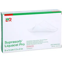 Suprasorb Liquacel Pro 5x5 cm Kompressen 10 St