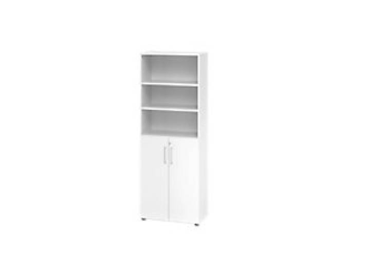 Hammerbacher Spanplatte Schrank 5 Fachböden Weiß