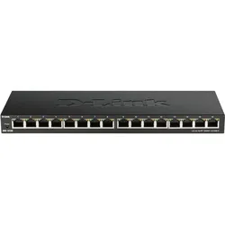 D-Link Switch 280mm DGS-1016S 16*GE retail (16 Ports), Netzwerk Switch, Schwarz