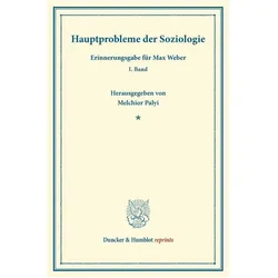 Hauptprobleme der Soziologie., Fachbücher