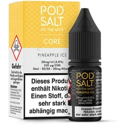 Pod Salt Pineapple Ice NicSalt Liquid 10ml / 20mg