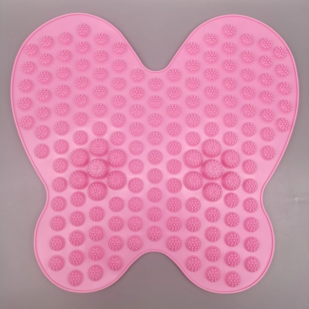 INF Schmetterlingsförmige Fußmassage-Matte, TPE Akupressur-Fußpolster zur Linderung von Fußermüdung und Zehendruckstimulation Rosa