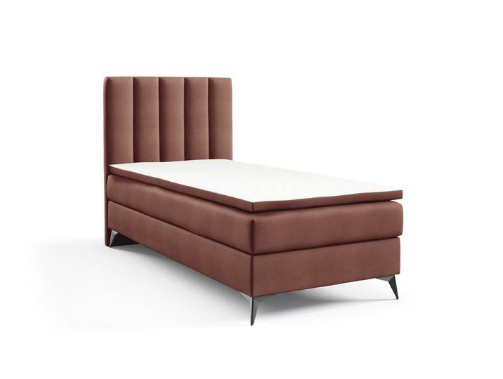 Best for Home Boxspringbett K10 NEO SINGLE Bonellfederkernmatratze mit Komfort Topper H3 (Einzelbett, Polsterbett mit gepolstertes Kopfteil, Jugendbett, Kinderbett versch. Größen, 70x200 80x200 90x200 100x200 cm), Handwerksqualität, TOP Preis-Leistungs-Verhältnis