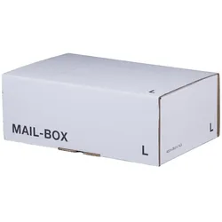 Mailbox wiederverschließbar 395 x 248 x 141 mm Weiß L