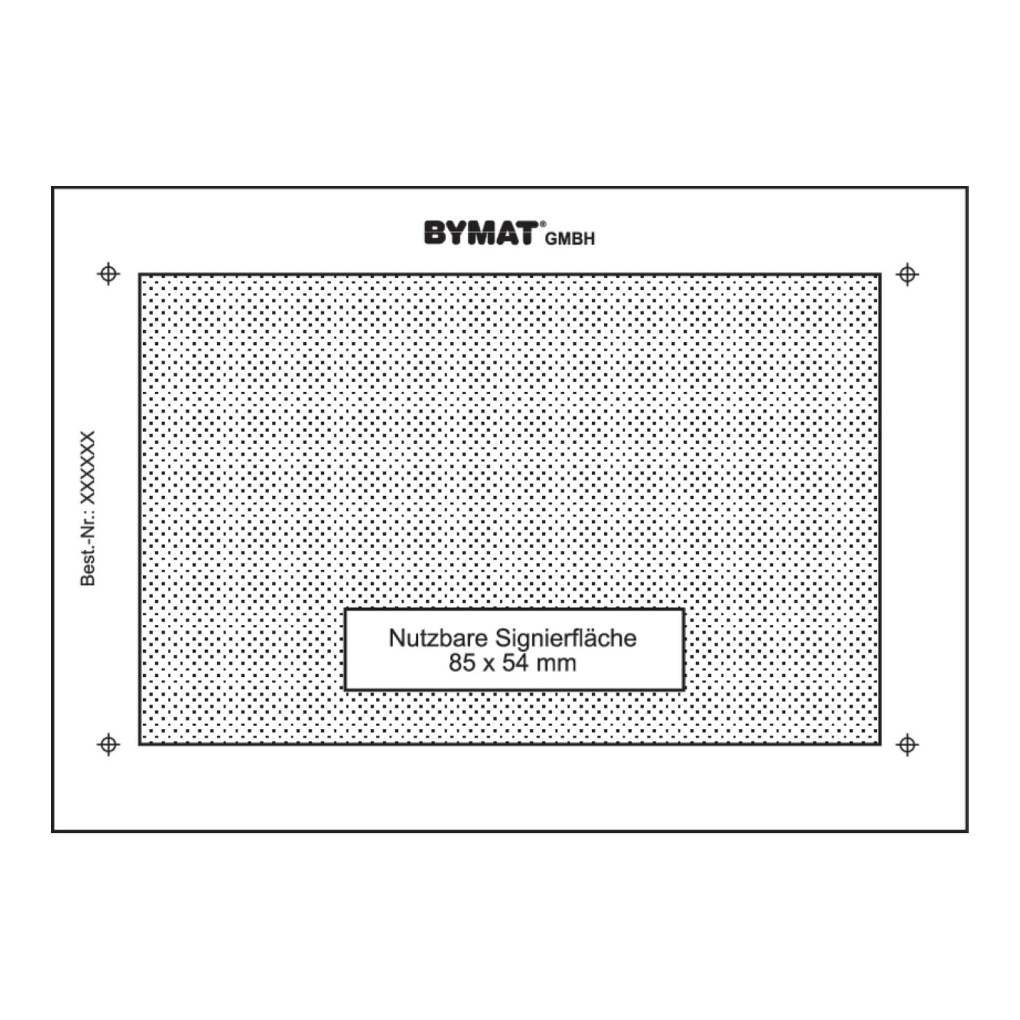 schweisskraft Langzeitschablone DINA7 85 x 54mm Kunststoffr. (1231003SB)