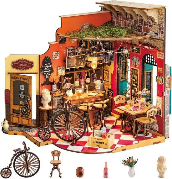 Rolife Miniatuur Huis Bouwpakket Bar Renaissance Stijl Oranje 21,6 cm