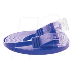 SLIM U6 05 VT - Cat.6 SLIM-Patchkabel, U/UTP, 0,5 m, violett